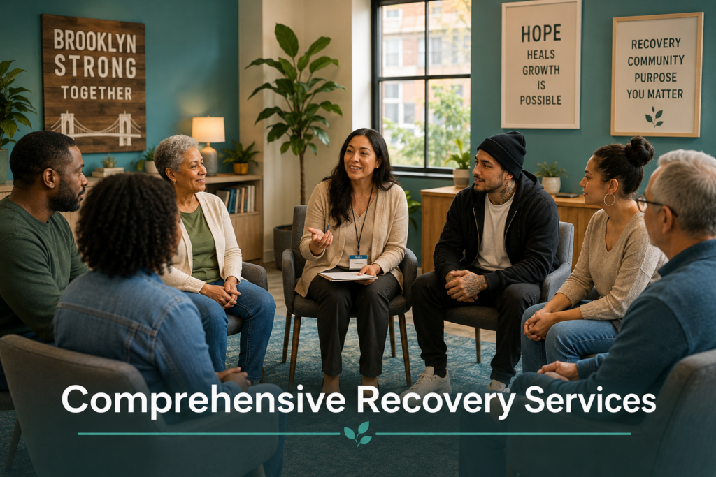 Expert Support for Substance Use in Brooklyn, NY: Your Complete Guide to LSA Recovery 5 People reunited for group therapy